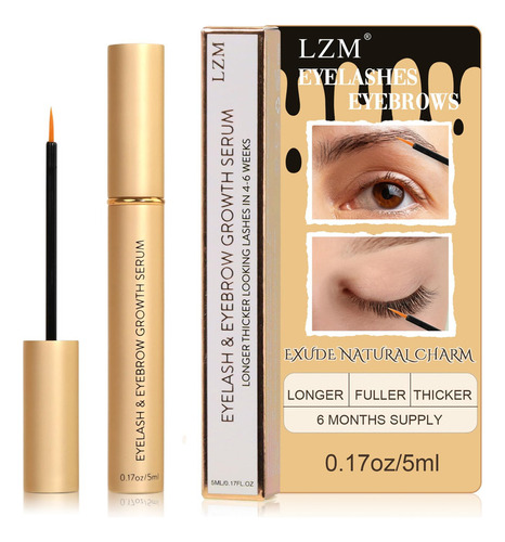 Suero De Crecimiento De Pestañas  Lzm Lash Serum Para Crecim