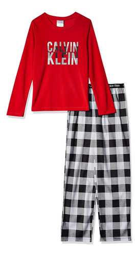 Pijama Calvin Klein Rojo Para Niño Rz4111 - 703