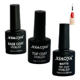 Kit 3 Piezas Base Coat + Top Coat + Matte Coat Xiaoya 10 Ml