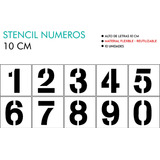 Stencil Juego De Numeros 10 Cm 10 Plantillas