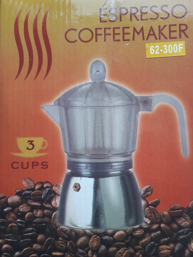 Cafetera Express Espresso Coffeemaker 3 Pocillos