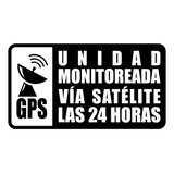 Stickers Unidad Monitoreada Via Satelite Para Trailers
