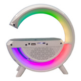 Lampara Led Parlante Luz Rgb Cargador Inalámbrico Usb Tf