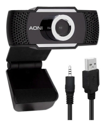 Aoni Camara Webcam Hd Con Microfono Windows. Zoom, Skype