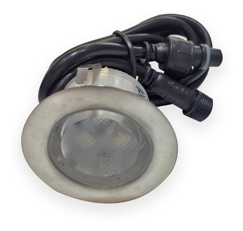 Foco Led Ampolleta Embutida A Piso Ip67 1w 12v Para Fachada