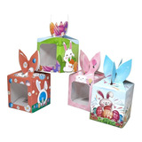 Pack 12 Cajas De Envases Para Caramelos De Pascua Ventana