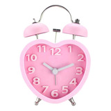 Monique 3in 3d Dial Loud Twin Bell Alarm Clock Silent Analog