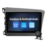 Estéreo 2+32g Carplay Para Honda Civic 2012-2015 Gps Ips Dsp