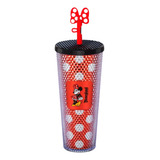 Minnie Mouse Starbucks Vaso Tumbler Popote Disneyland