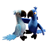 2pcs Blu & Jewel Rio Parrot Bird Peluche Muñeca Niños Regalo