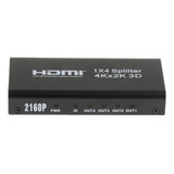 4k 1x4 Splitter Amplificador Switch 1 En 4 Fuera Para