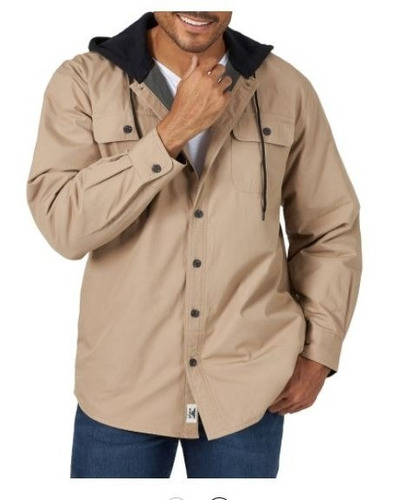 Chaqueta Capucha Wrangler Forro Polar Tallas Horma Grande