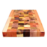 Tabla Picar Madera End Grain Guayubira Quincho Asado T/gama