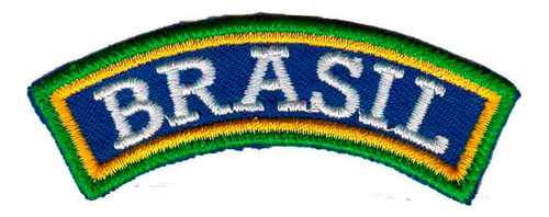 Patch Bordado -tarja E Escrito Brasil Bd50057-450