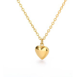 Remate!! Collar Corazón Baño Oro 18kt Clásico San Valentín