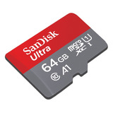 Sandisk Tf Ultra C10 140mb/s 64gb  (vermelho) A1