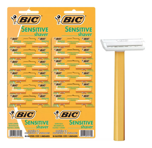 Máquina De Afeitar Bic Sensitive Pack 2 Unidades