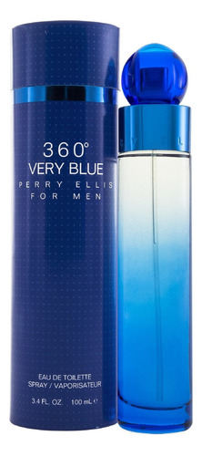 Perry Ellis 360° Very Blue Edt 100 ml Para  Hombre