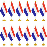 Mini Banderas Wxtwk, Poliéster, De Países Bajos, 12 Piezas