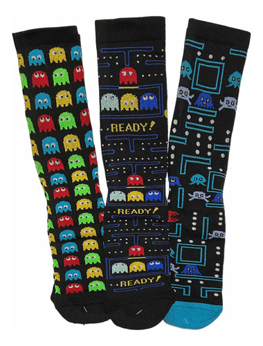 Calcetines Con Dibujos Animados Super Heroes 3 Pares Adulto