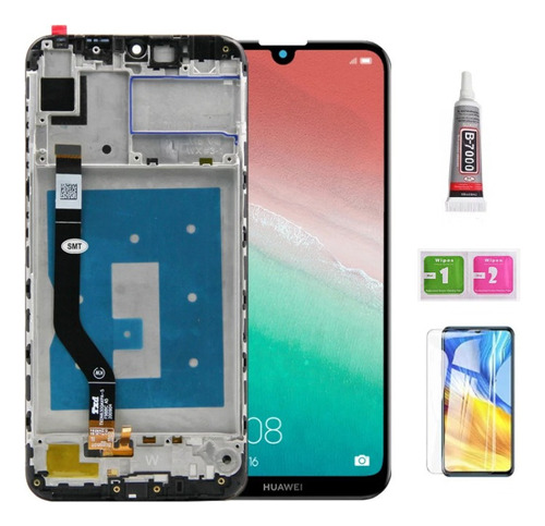 A Pantalla Lcd Con Marco Para Huawei Y7 2019 Negra