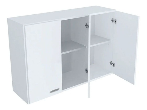 Mueble Alacena Blanca 1 Mt Amube Trento Manijas Cromadas