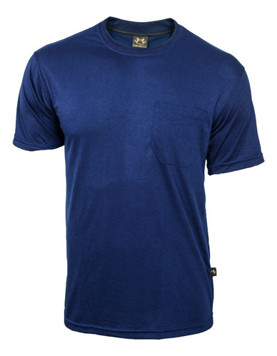 Camiseta Básica Masculina Com Bolso Malha Fria Várias Cores