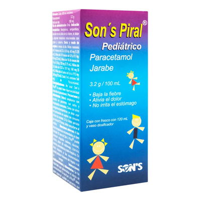 Sons Piral Pediatrico Jarabe 120ml Paracetamol | MercadoLibre