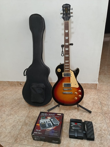 Guitarra Electrica Gibson Y Bajo Yamaha Con Sus Accesorios 