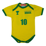 Bodie Bebê Seleção Brasileira - Camisas Copa Do Mundo