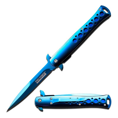 Navaja Tac Force Tipo Stiletto 884bl Acabado Azul Titanio | Envío gratis
