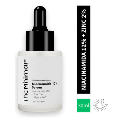The Minimal Co Serum Niacinamida 12% Pieles Grasas Acneicas Momento de aplicación Día\u002FNoche Tipo de piel Grasa | Envío gratis