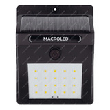 Reflector Led Solar 1.5w Exterior Aplique Recargable