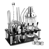 21 Piezas Cocktail Bar Set Kit,coctelera Profesional Utensil