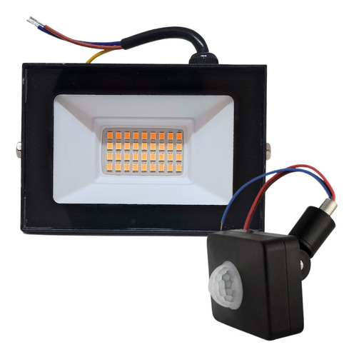 Reflector Led 30w Sensor De Movimiento Proyector Exterior 