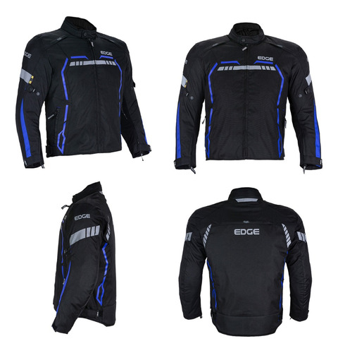 Chamarras De Motociclista Con Protecciones Edge Ed-1325