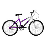 Bicicleta Mountain Bike Aro 24 Ultra Bikes Feminina Azul Cor Lilás E Branco