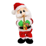 Papai Noel Musical Com Movimento E Saxofone 35cm A Pilha