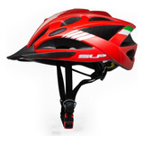 Casco Slp Ciclismo Bicicleta Mtb 22 Vent Regulador 200gr Color Rojo, Blanco Y Verde Talle M/l
