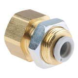 Conector Neumático Pasamuro Tubo 6mm, Rosca 1/4  Kq2e06-02a