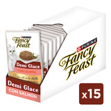 Pack X15 Alimento Húmedo Fancy Feast Demi Glace Salmón 85g