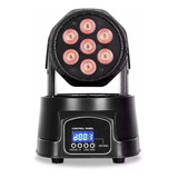 Mini Moving Head 7 Led X 12w Rgbw Bivolt Dmx Iluminação Dj