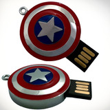 Usb De Escudo Capitán América  - Avengers Thanos Superheroes