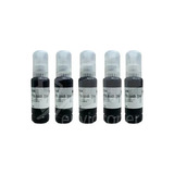 Kit 5 Tintas Negras Compatible Epson T544b L1110 L3110 544