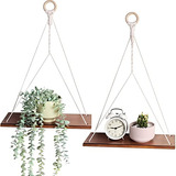 Estante Colgante Plantas Pared, 2 Estantes Flotantes Co...