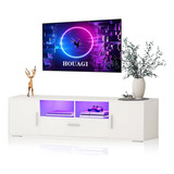 Houagi Soporte De Tv Led Con Cajones Y Armario De Almacenami