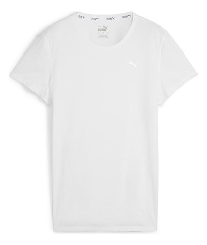 Polera Puma Run Favorites Velocity Tee W Blanco Mujer