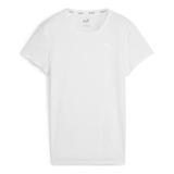 Polera Puma Run Favorites Velocity Tee W Blanco Mujer