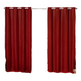 Cortina Blackout  2,80 X 2,30 Para Sala Quarto Porta Balcao Cor Vermelho