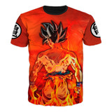  Camiseta Dragon Ball Z Super Goku Anime Goku Ultrainstinto